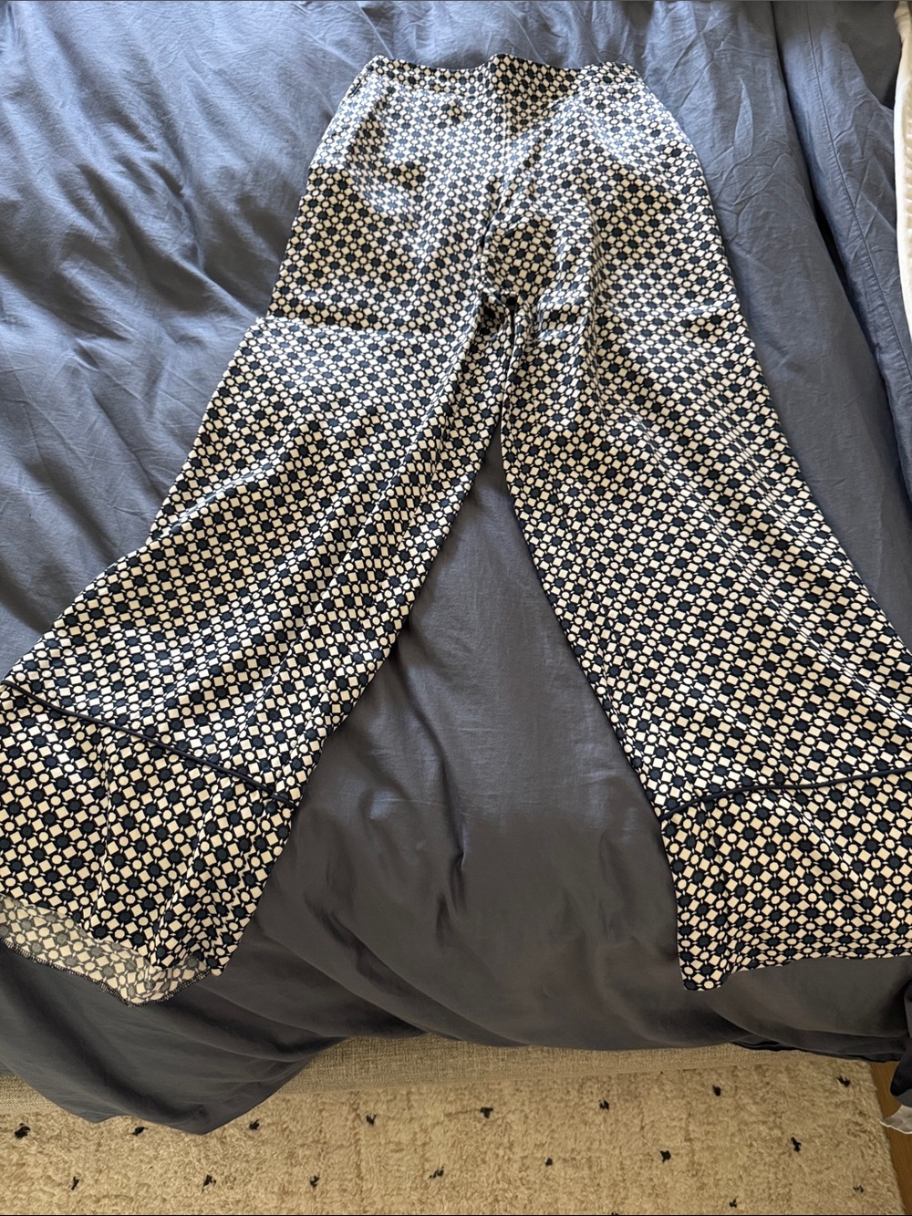 Zara Geometric Wide-Leg Pants